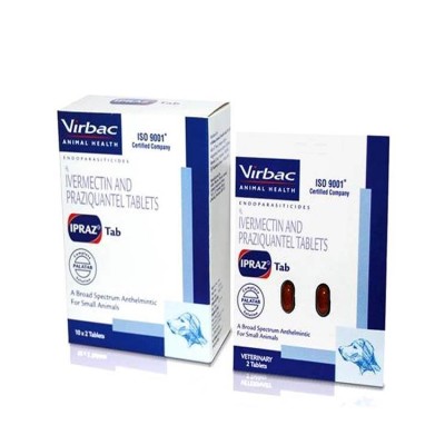 Virbac Ipraz Ivermectin And Praziquantel 1x2 Tablet